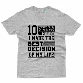 10 Years Ago T-Shirt - 10th Marriage Anniversary