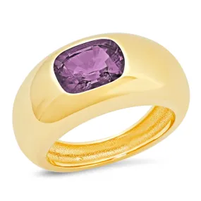 14K YG Spinel Gypsy Ring