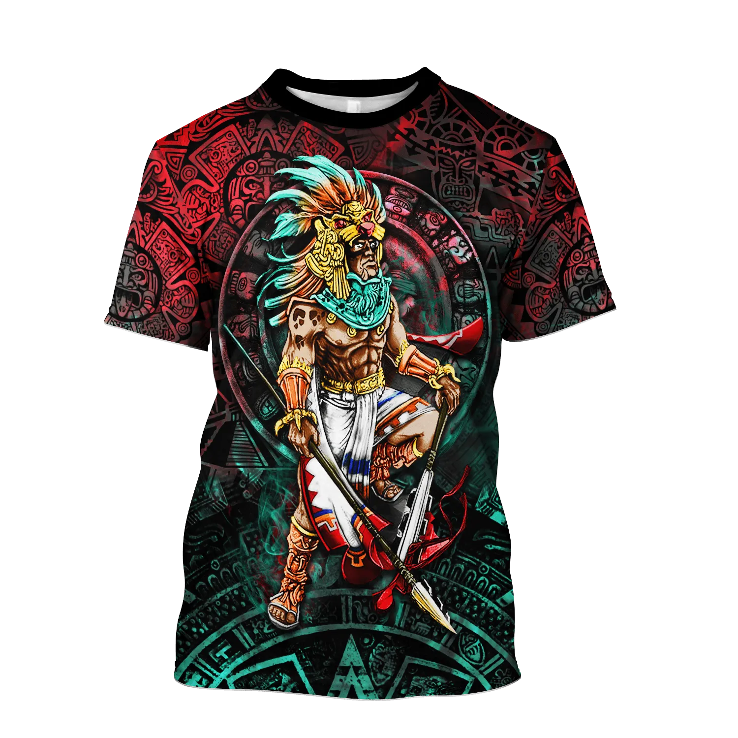 3D All Over Print Aztec Warrior Mexican T-Shirt, Mexican Pride Shirt