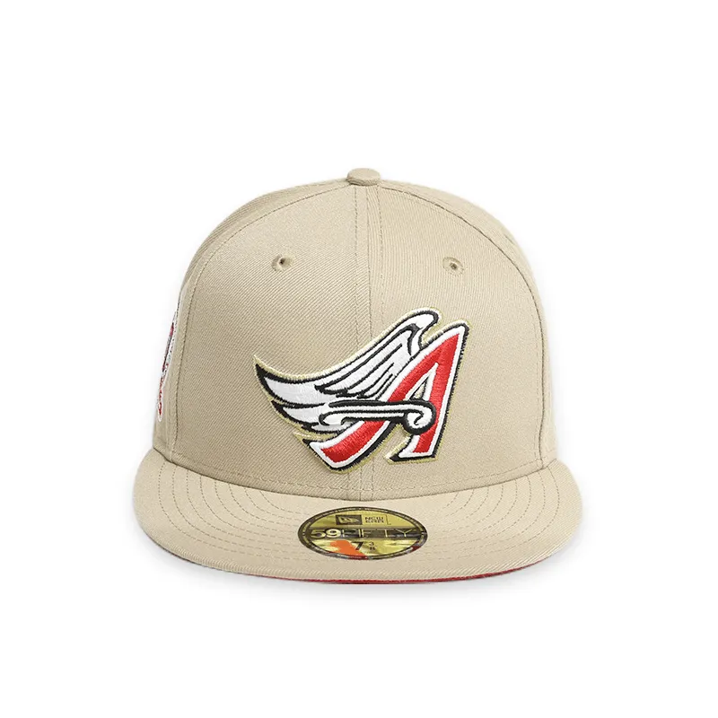 [70699251] Los Angeles Angels 50th Anniversary Tan 59FIFTY Men's Fitted Hat