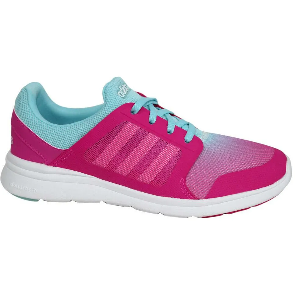 Adidas Cloudfoam Xpression Womens Lace Up Pink Blue Trainers F99578 D122