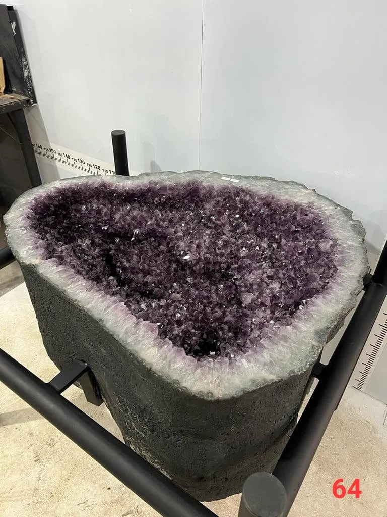 Amethyst Geode Table from Brazil with Custom Stand- 34 / 611 lbs