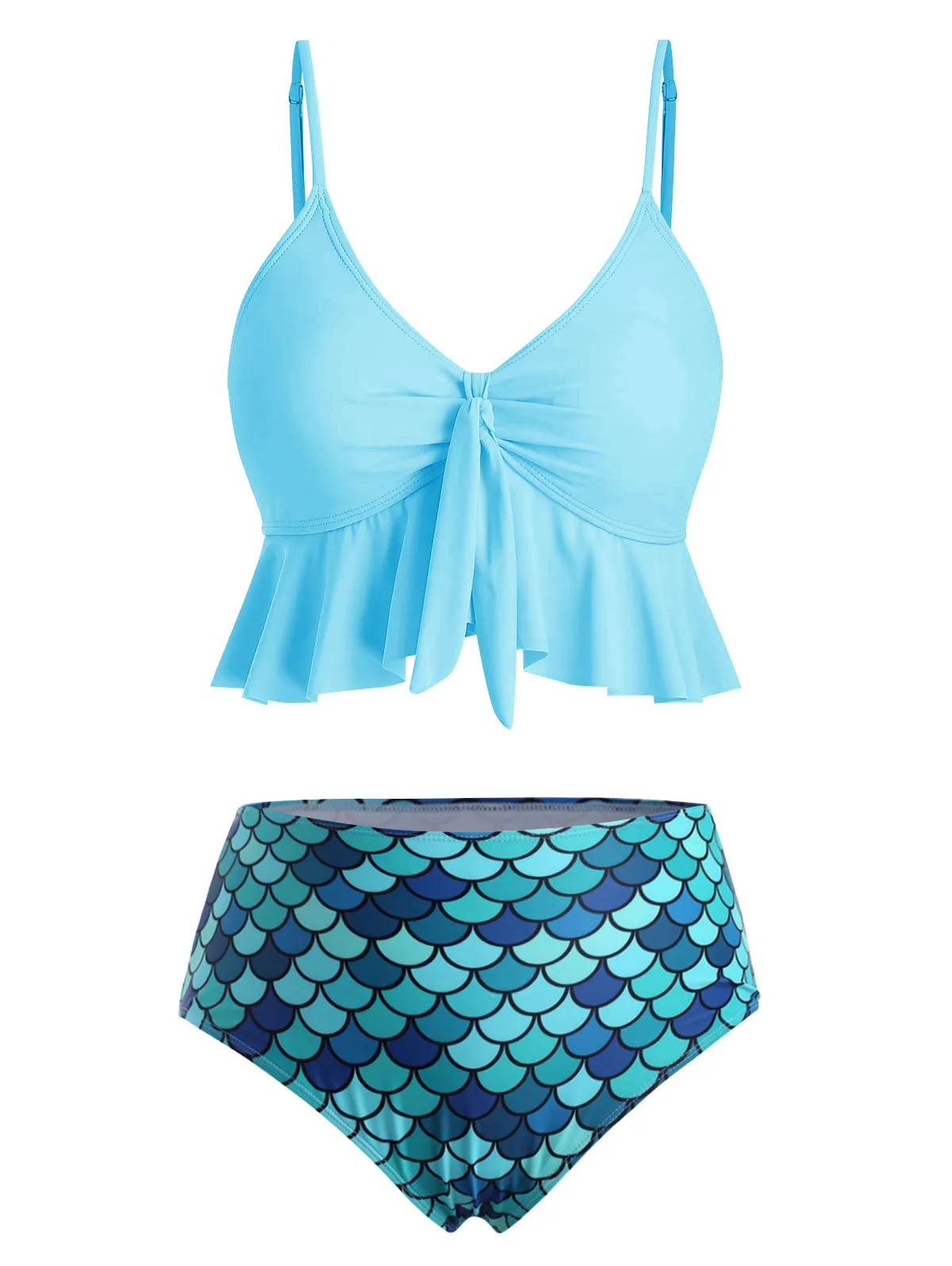 Aqua Luxe Tankini Meerjungfrau Bikini Set