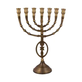 Authentic Bronze Plated Menorah 10″ / 25cm