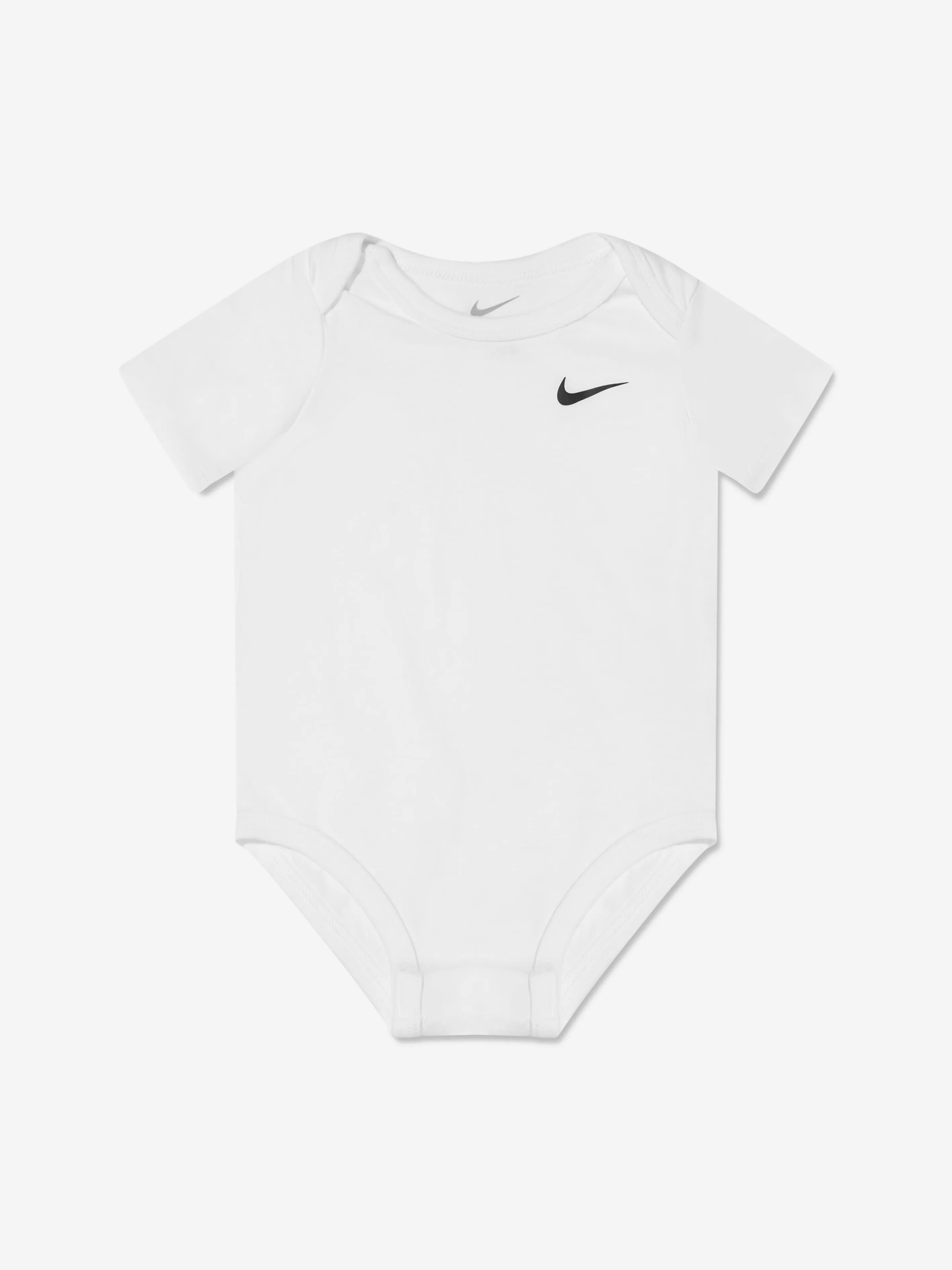 Baby Boys 3 Pack Swoosh Bodysuit Set in Black