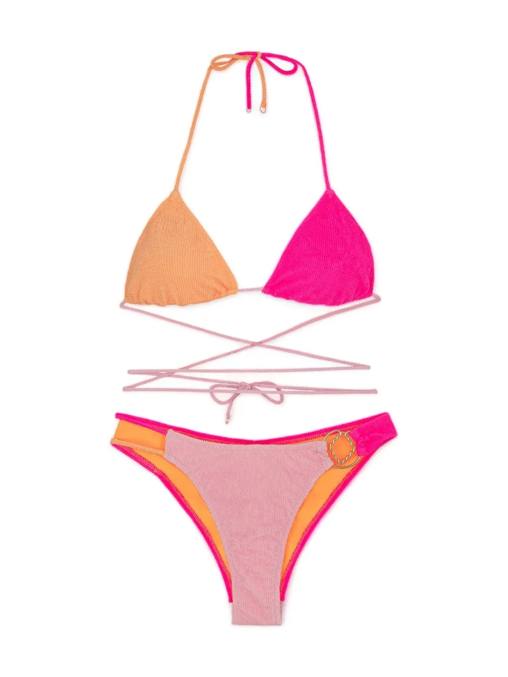 Bikini Donna - Fucsia/arancio