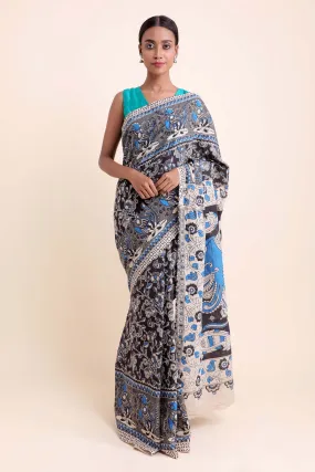 Birds On Trees Cotton Saree