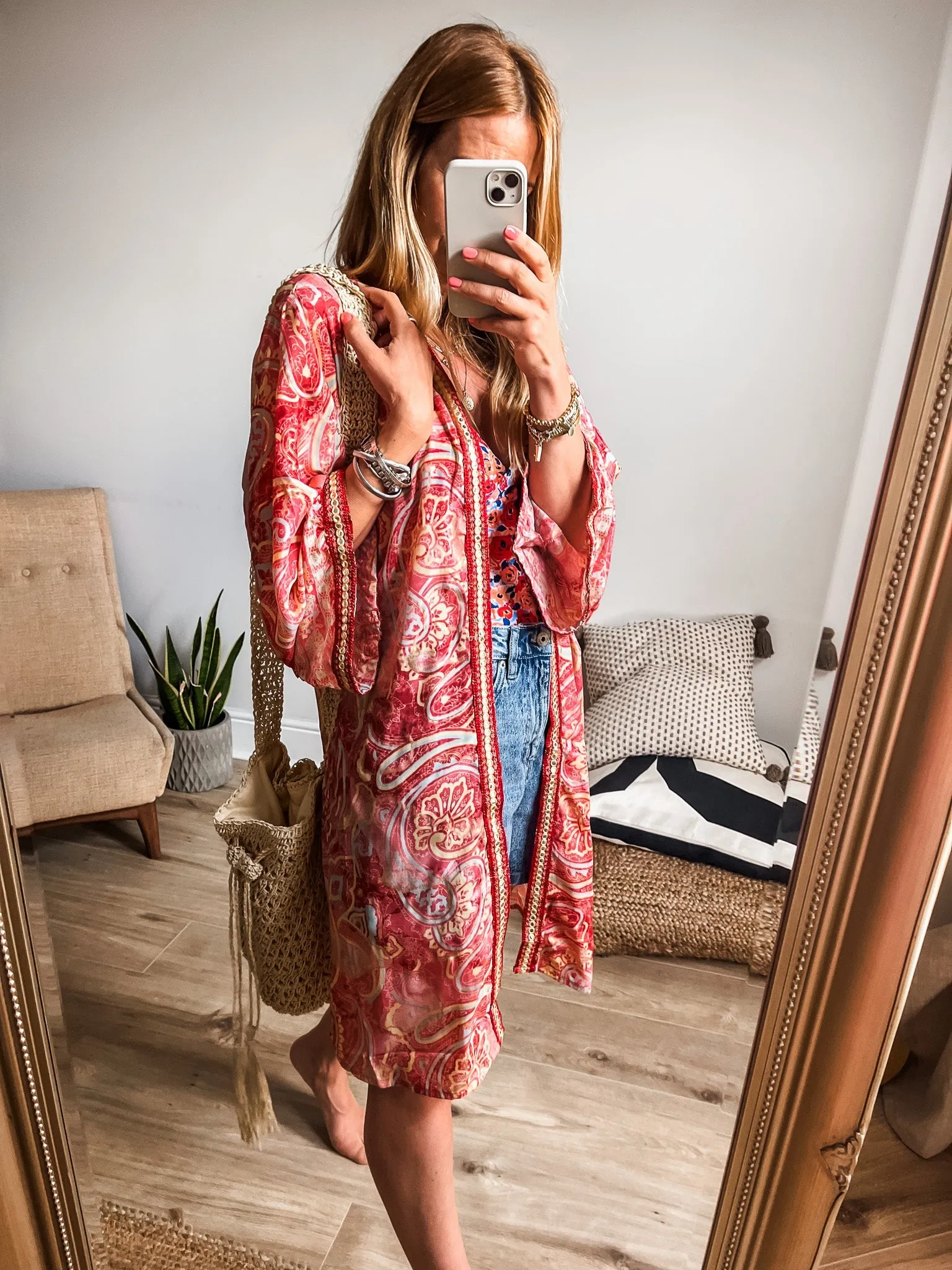 Boho Belted Kimono