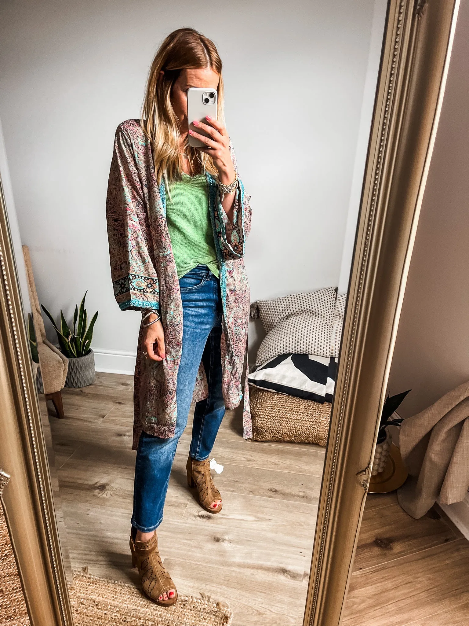 Boho Belted Kimono