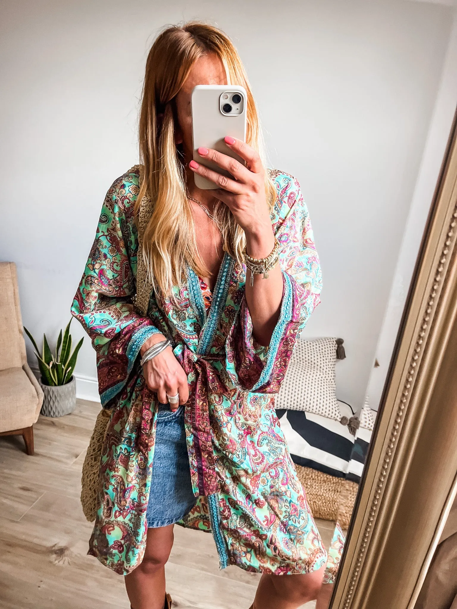 Boho Belted Kimono