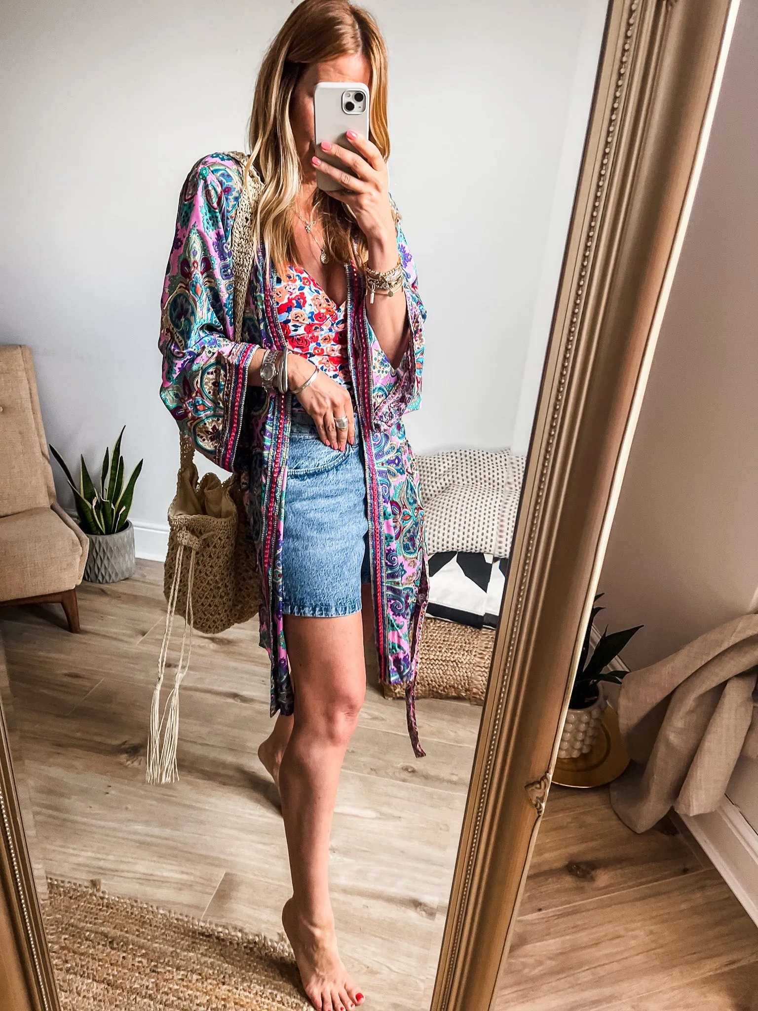 Boho Belted Kimono