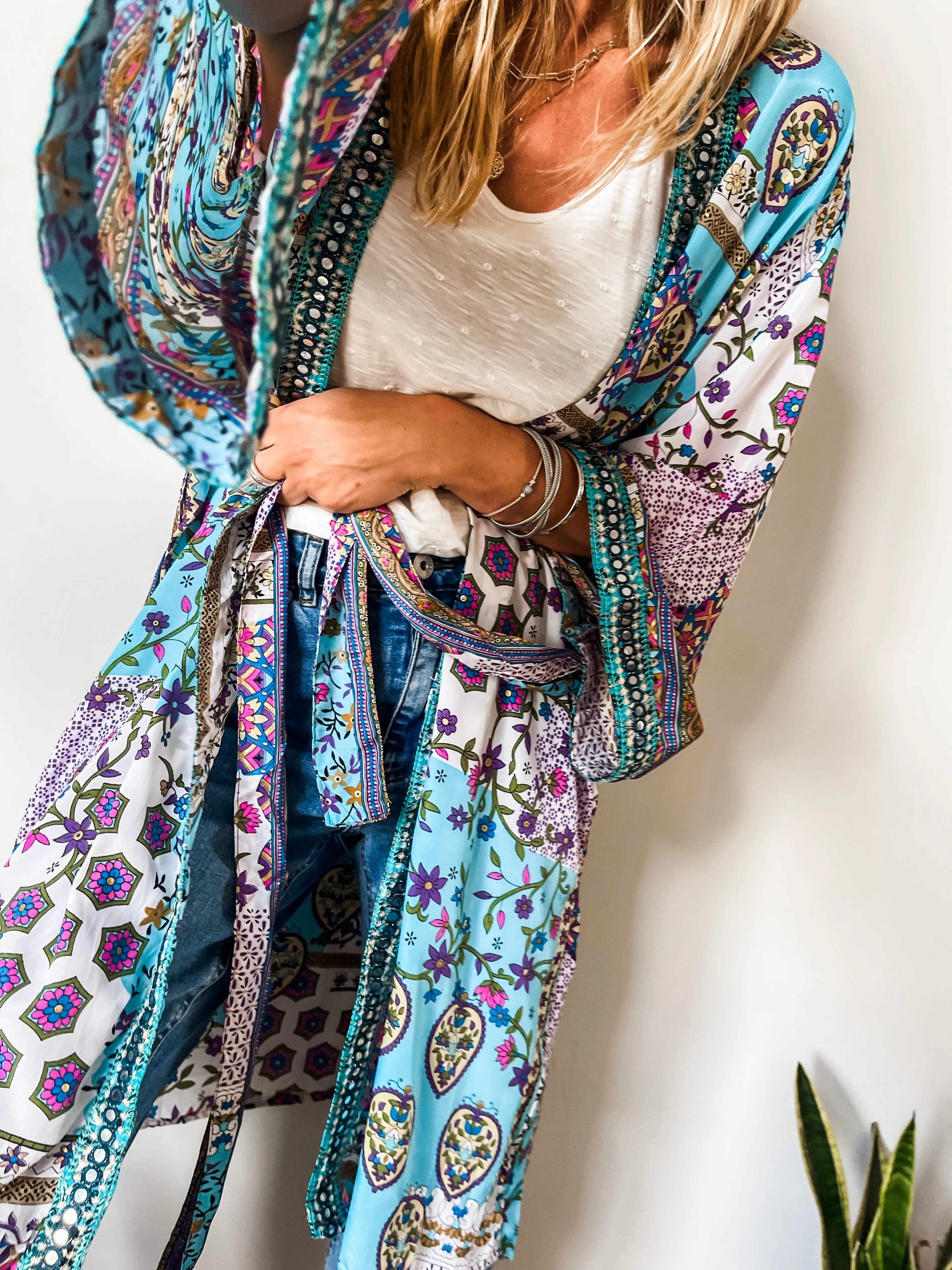 Boho Belted Kimono