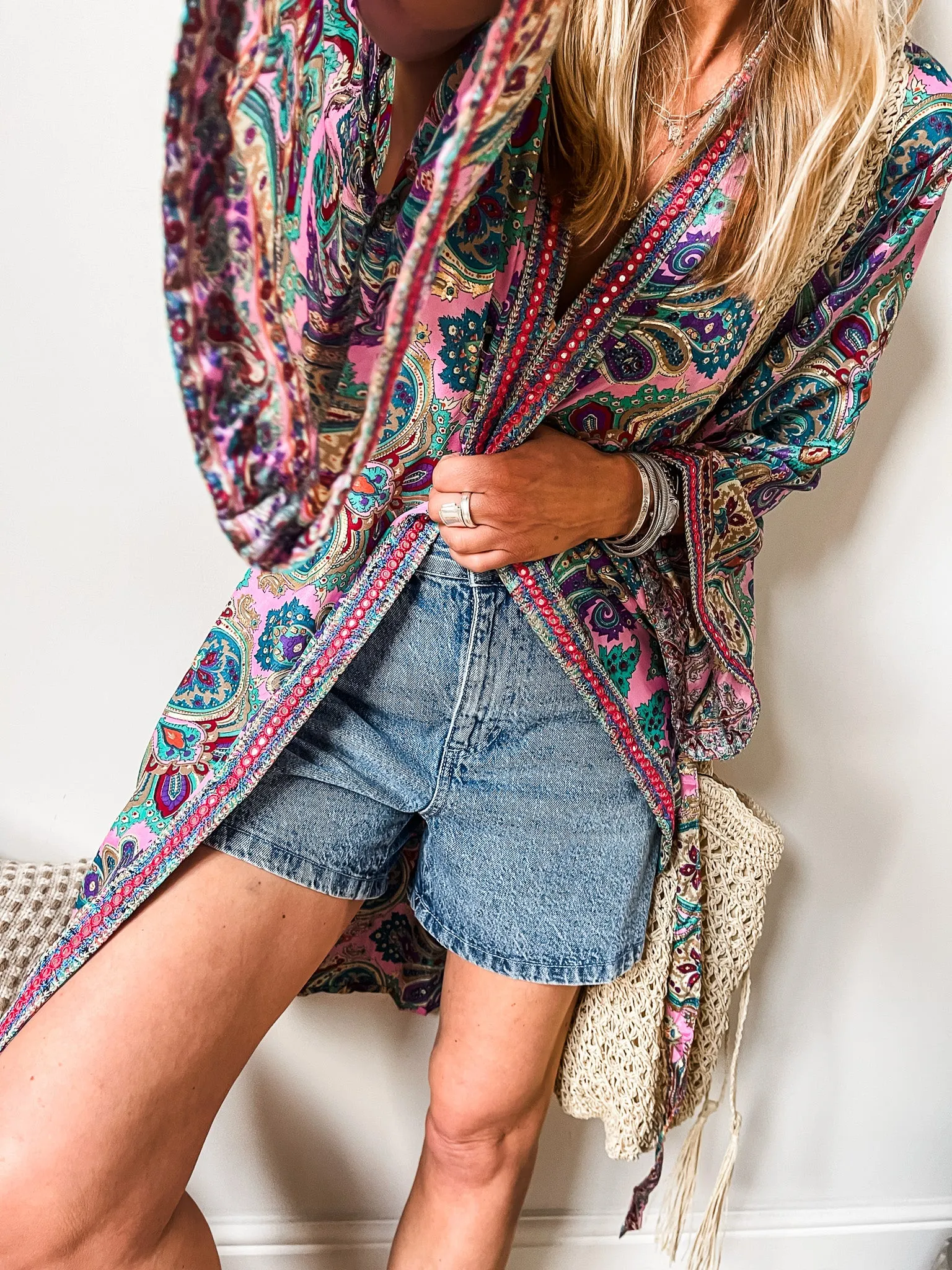 Boho Belted Kimono