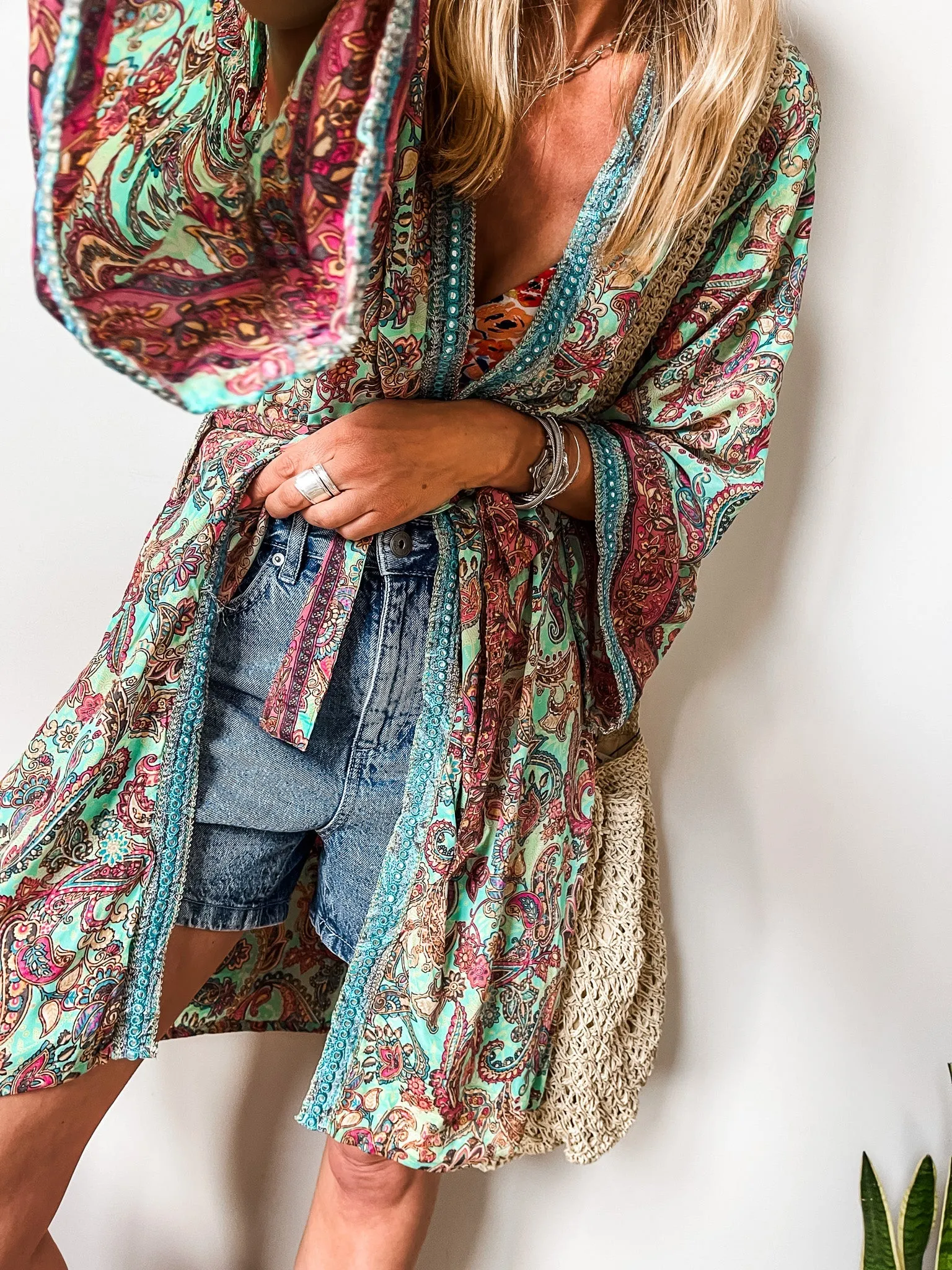 Boho Belted Kimono