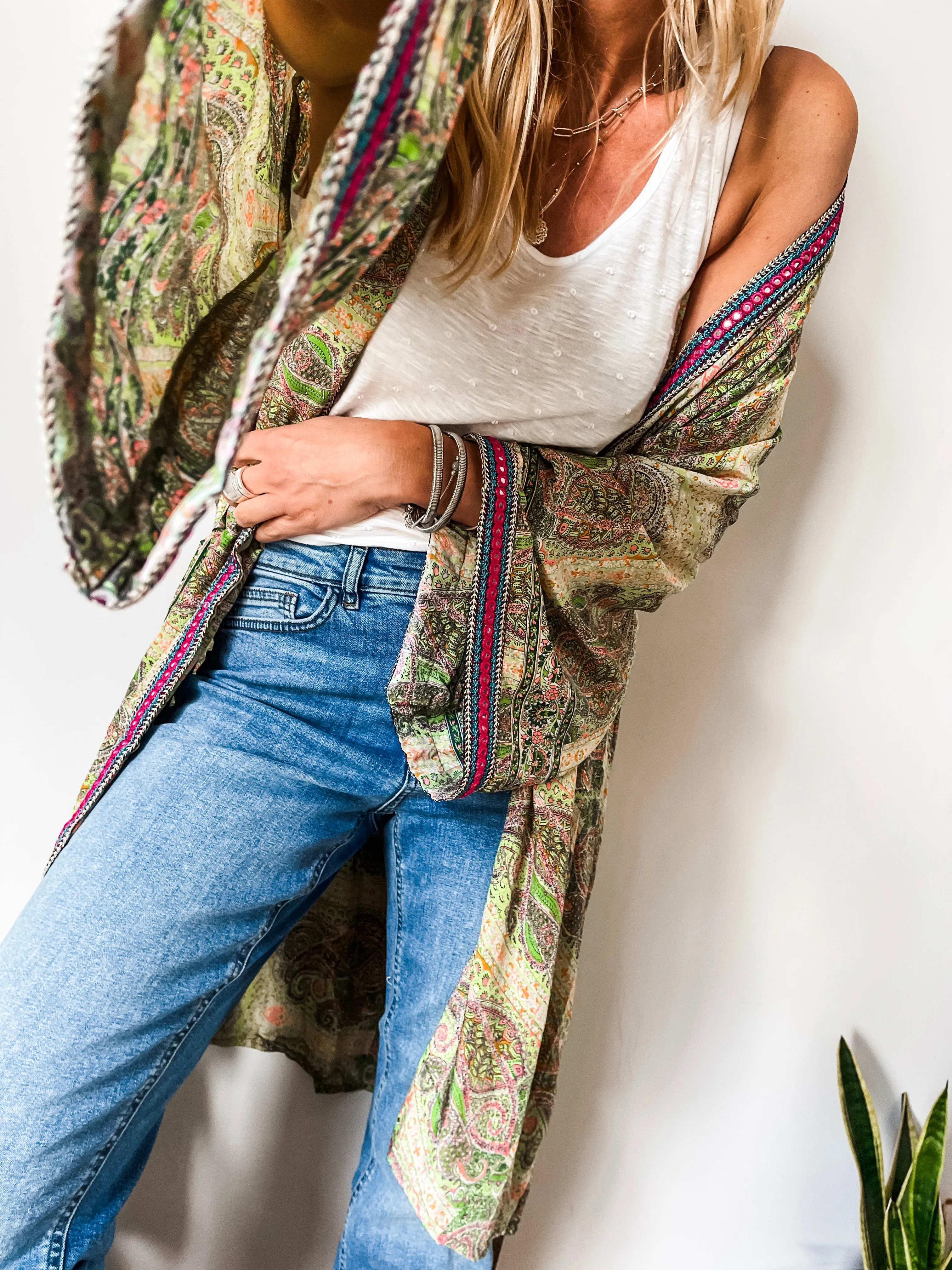 Boho Belted Kimono