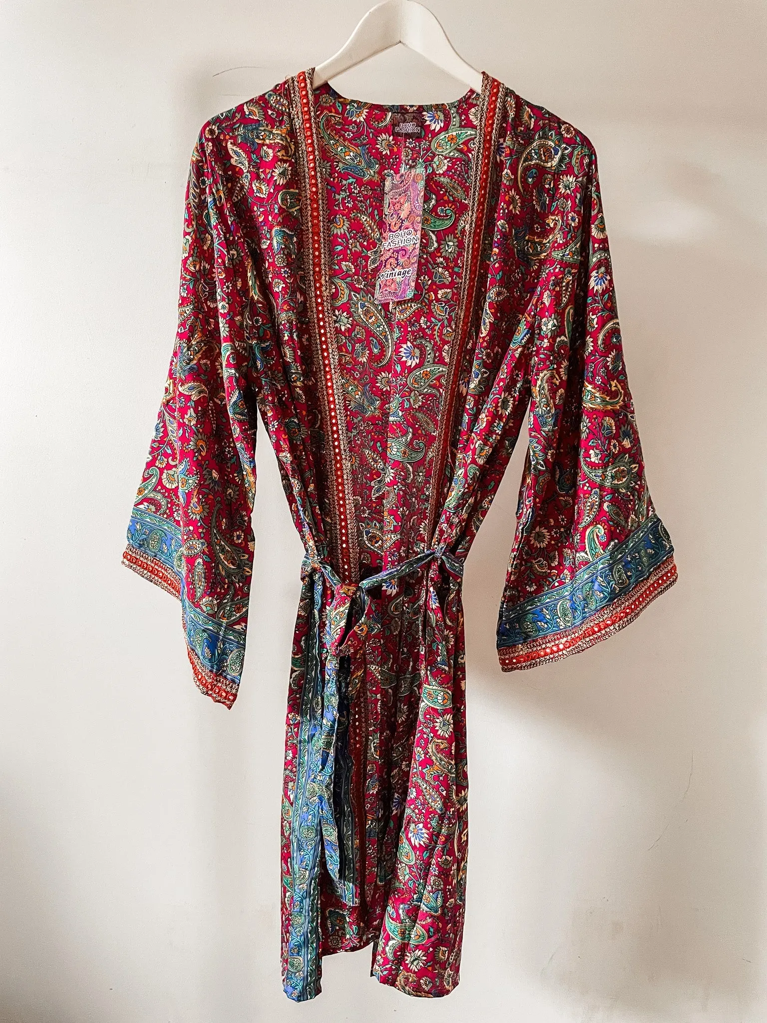 Boho Belted Kimono