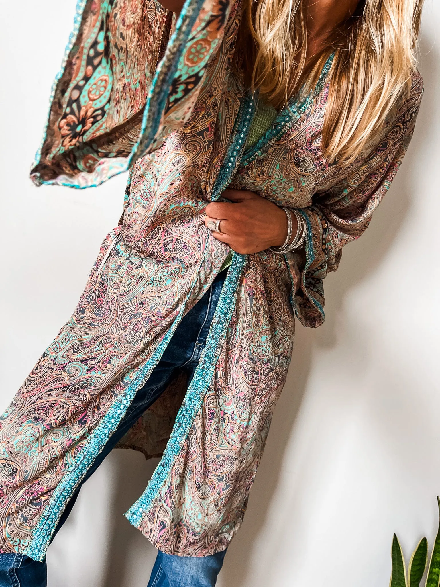 Boho Belted Kimono