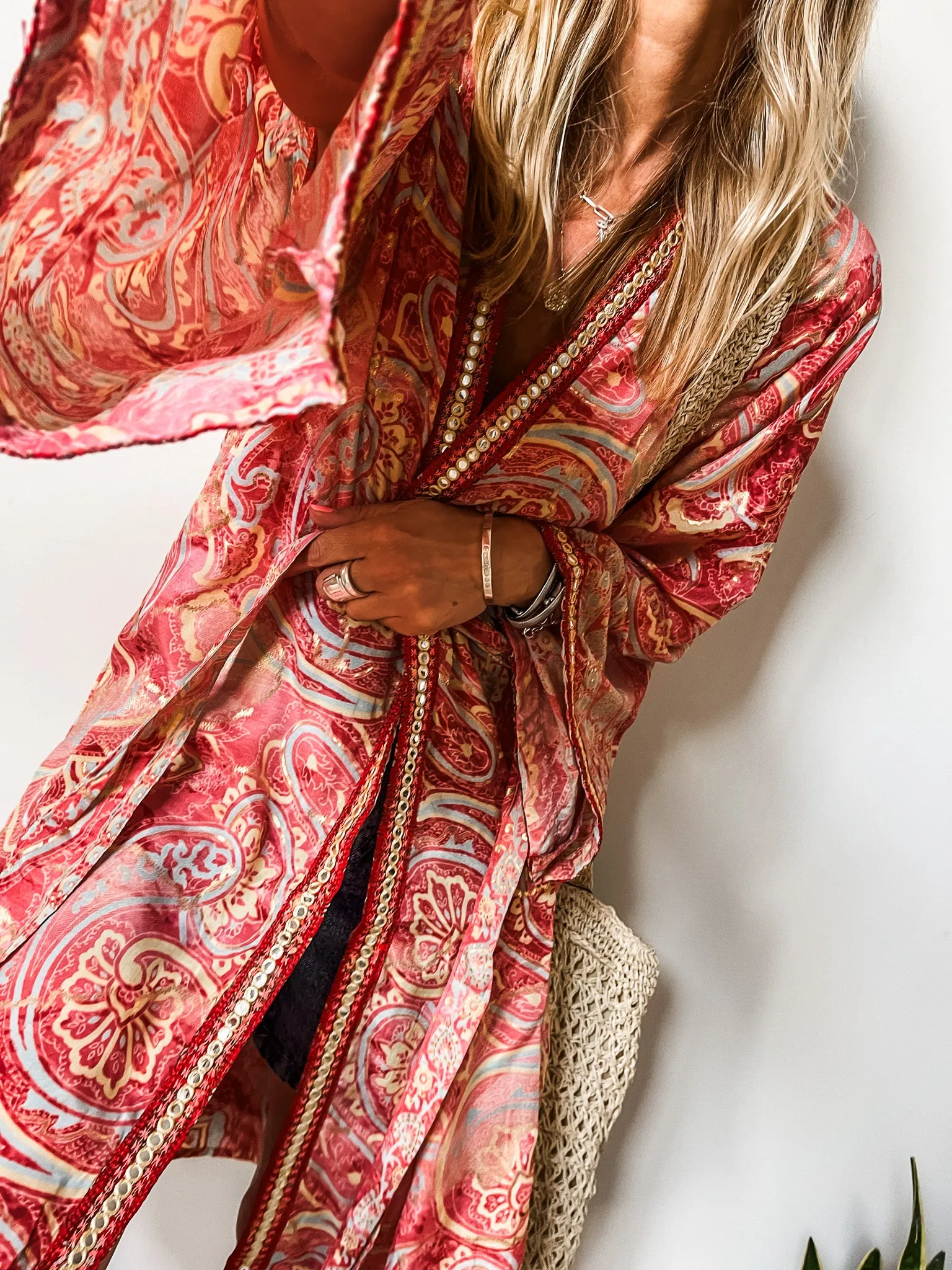 Boho Belted Kimono