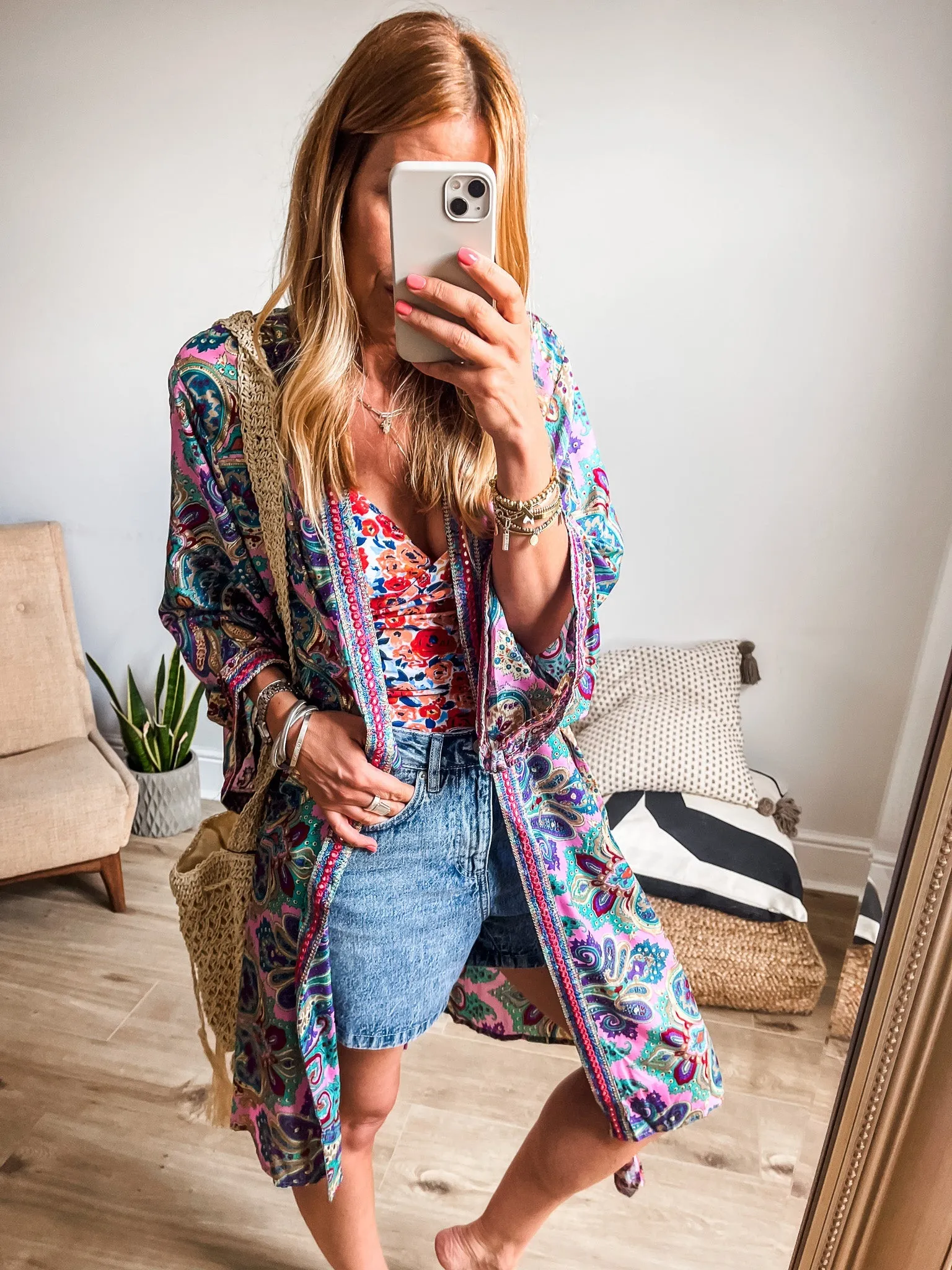 Boho Belted Kimono