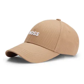 Boss Zed Embroidered Cotton Cap - Beige