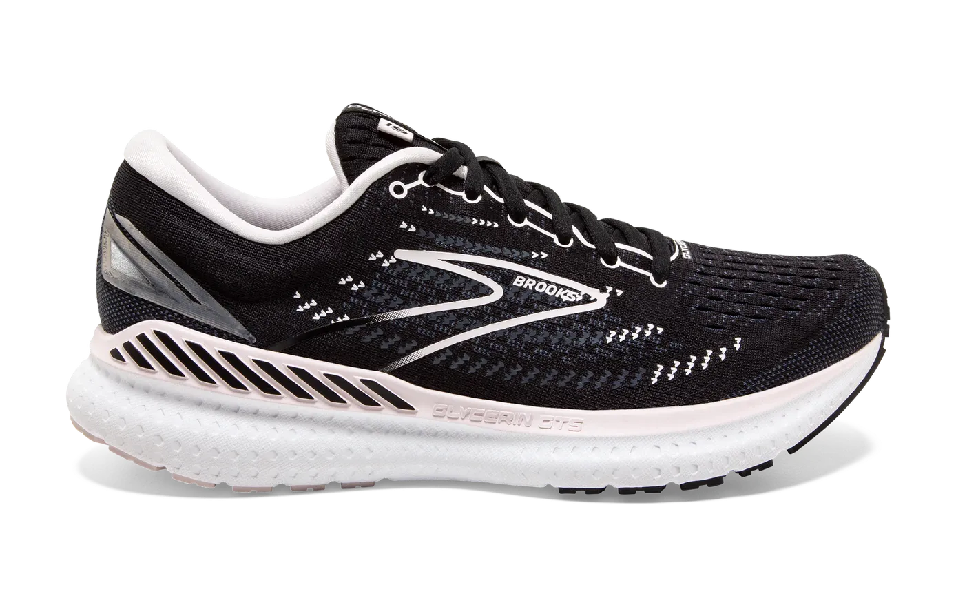 Brooks Glycerin GTS 19 Ladies Running Shoe Black/Ombre/Primrose