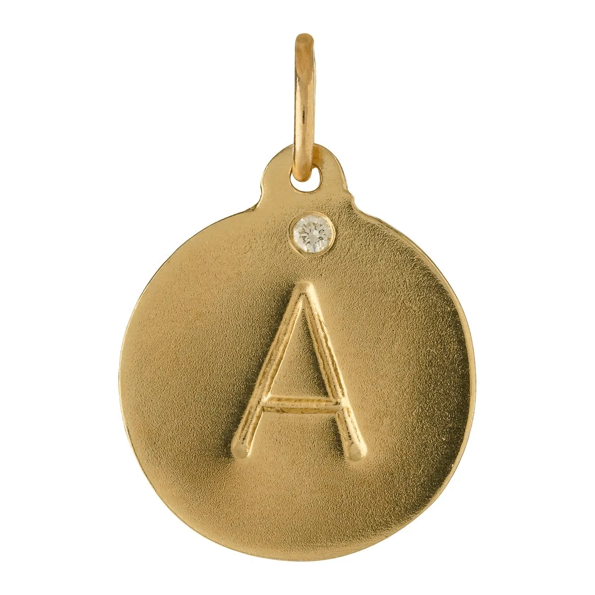 C Alphabet Charm With Diamond