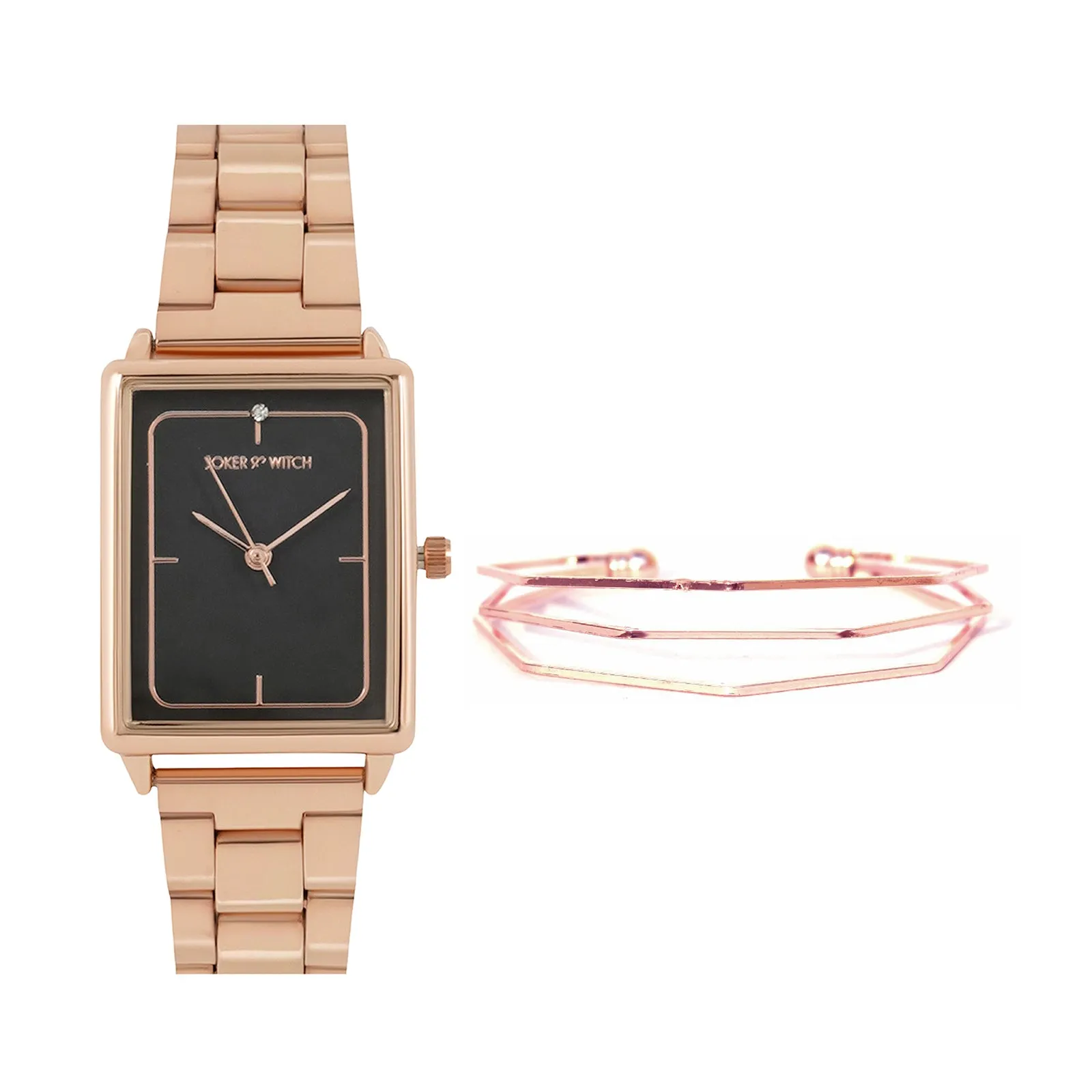 Caprice Rosegold Watch Bracelet Stack