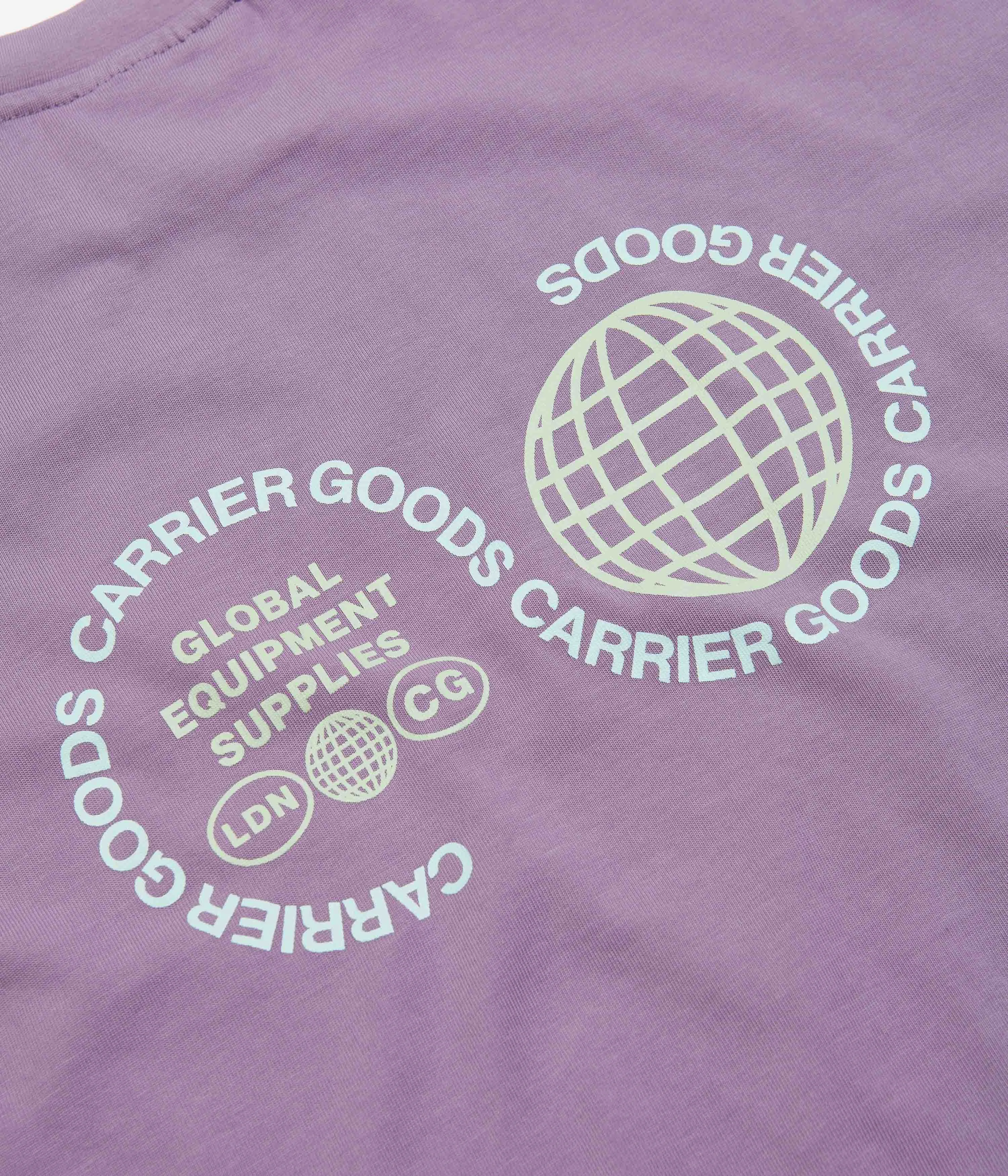 Carrier Goods Globe T-Shirt - Purple Sage