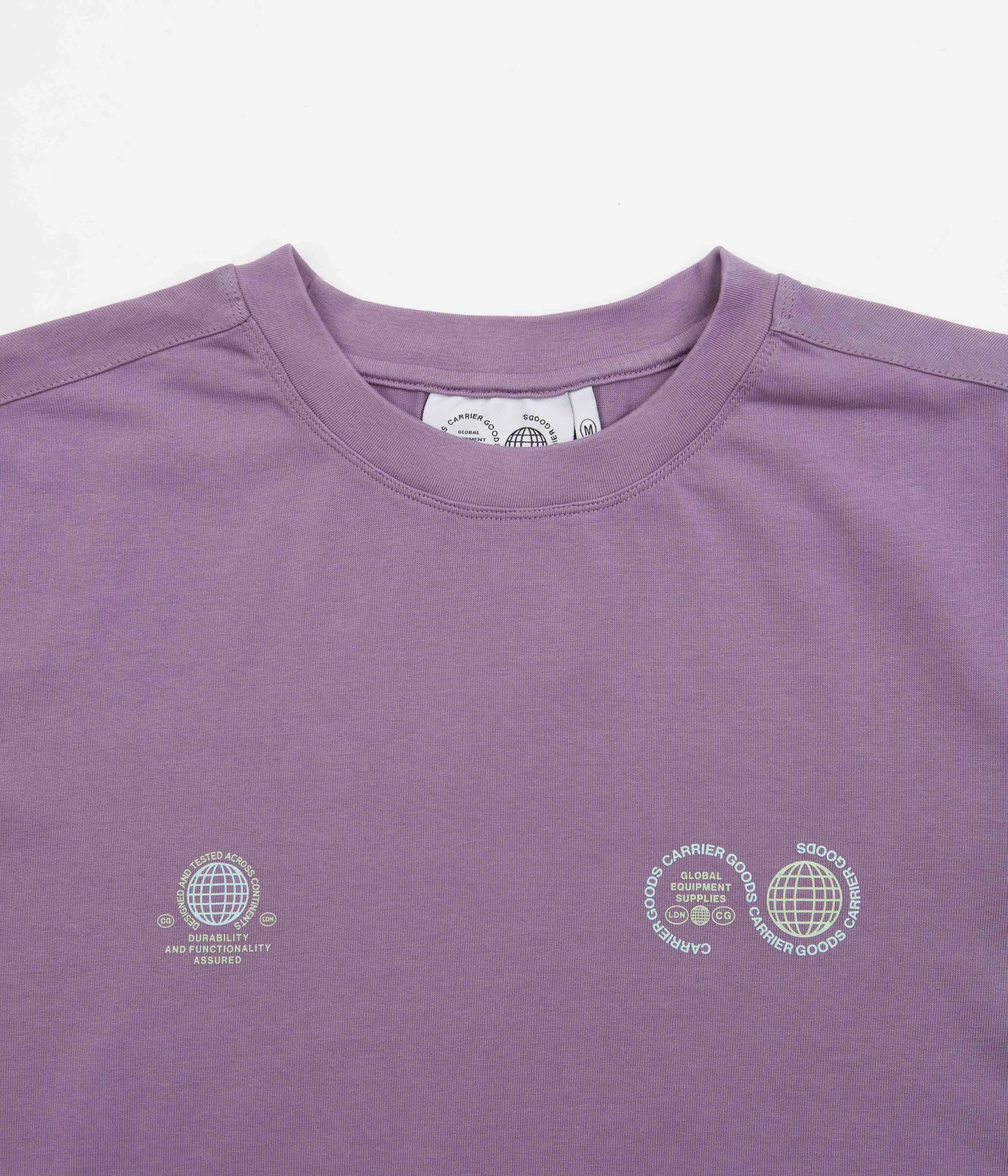 Carrier Goods Globe T-Shirt - Purple Sage