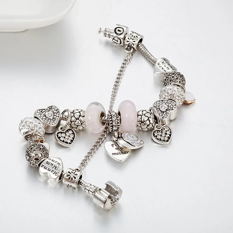 Crystal Enamel Beads Charm Beads Bracelet