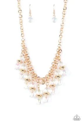 Deep Space Diva Gold Necklace - Paparazzi Accessories