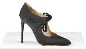 Di Minno Black Exclusive Gros Grain Corinne High Heel Pumps UK 7 EU 40 👠