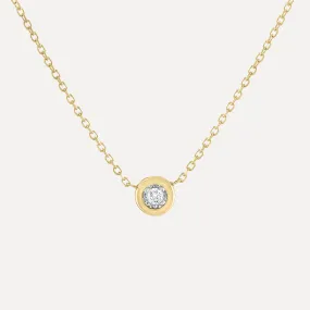 Diamond Illusion Solitaire Necklace