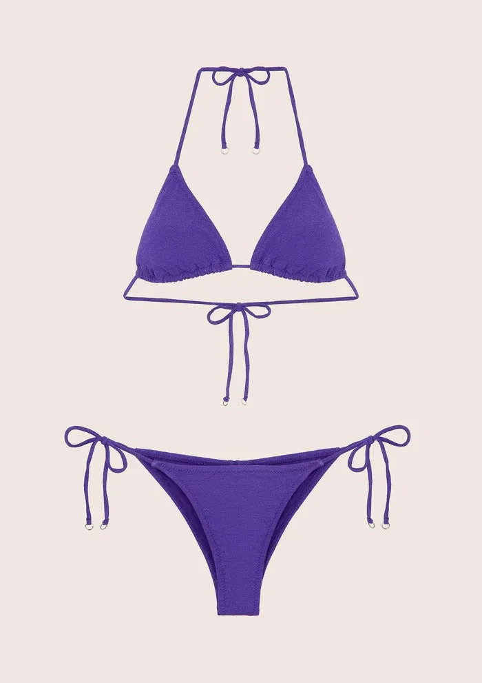 EFFEK BIKINI TRIANGOLO E SLIP BRASILIANO VIOLA