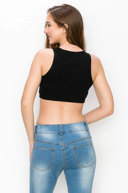 Exposure Cotton Crop Bra Top