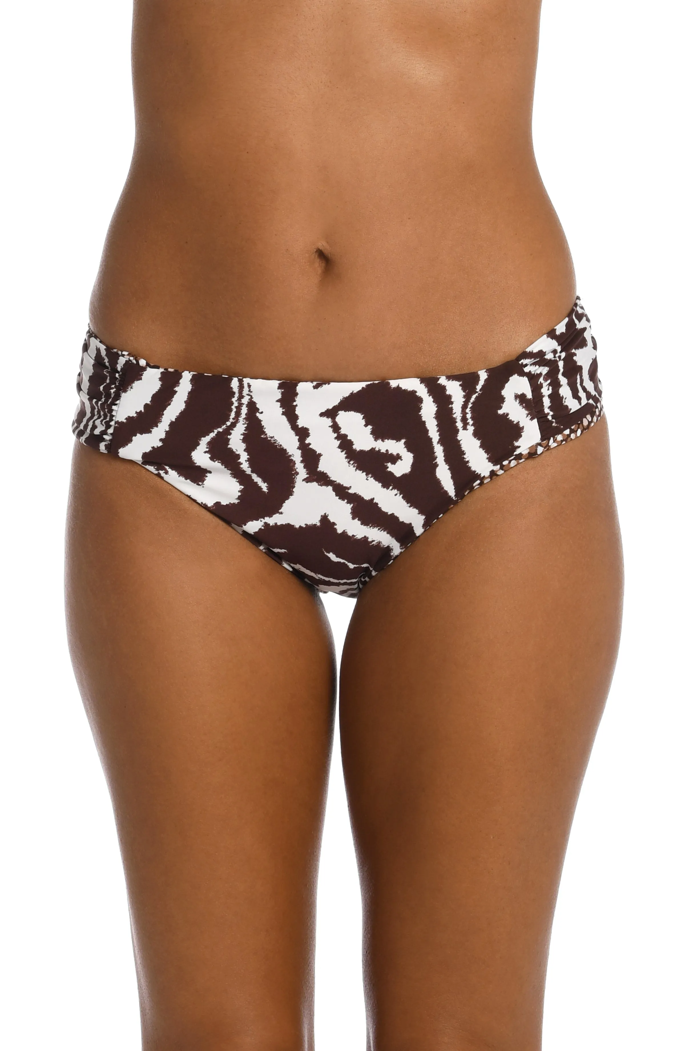 Fierce Lines Reversible Side Shirred Hipster Bottom - FINAL SALE