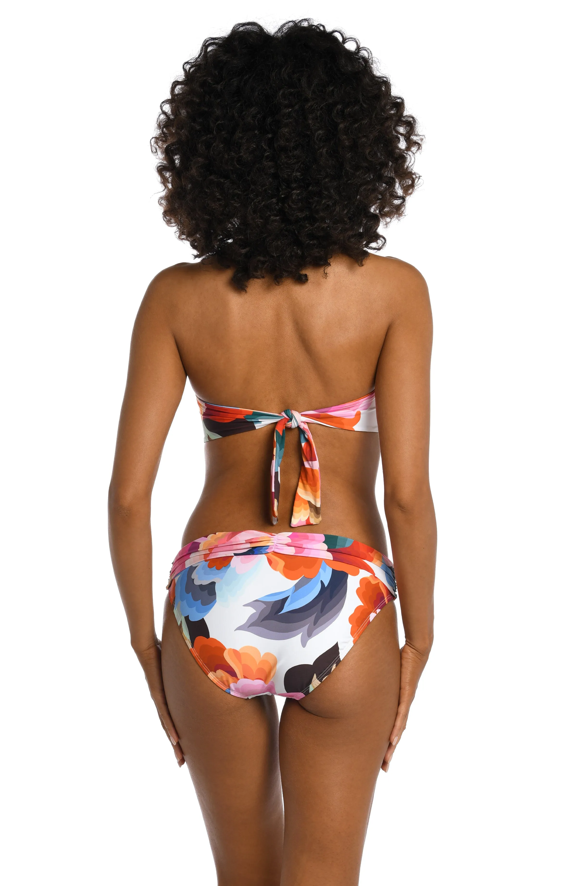 Floral Rhythm Twist Bandeau Bikini Top - FINAL SALE