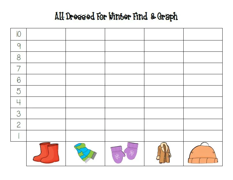 FREE All Dressed For Winter! Math Center Activities