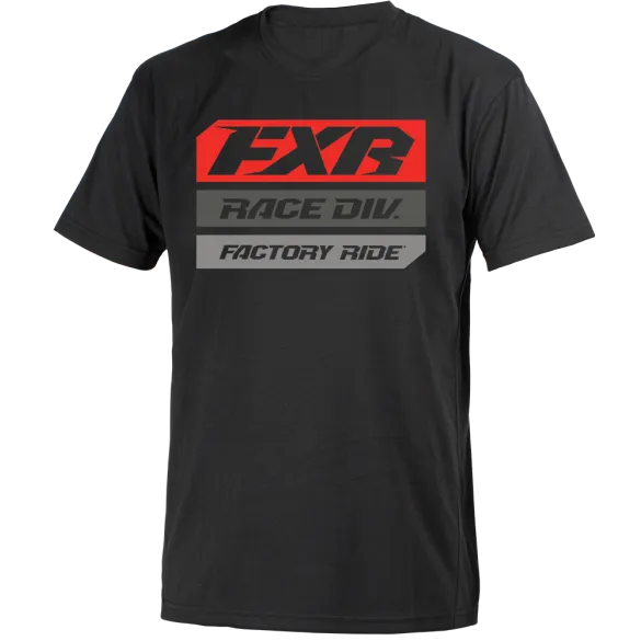 FXR Race Division Tee Black Lava