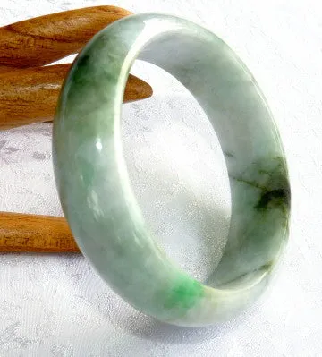 Gorgeous Varied Green Small Old Mine Burmese Jadeite Bangle Bracelet 50 mm (BB2971)