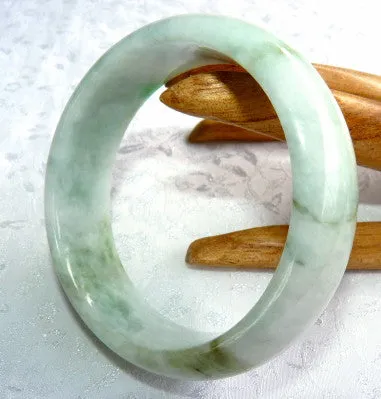 Gorgeous Varied Green Small Old Mine Burmese Jadeite Bangle Bracelet 50 mm (BB2971)