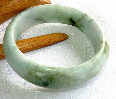 Gorgeous Varied Green Small Old Mine Burmese Jadeite Bangle Bracelet 50 mm (BB2971)