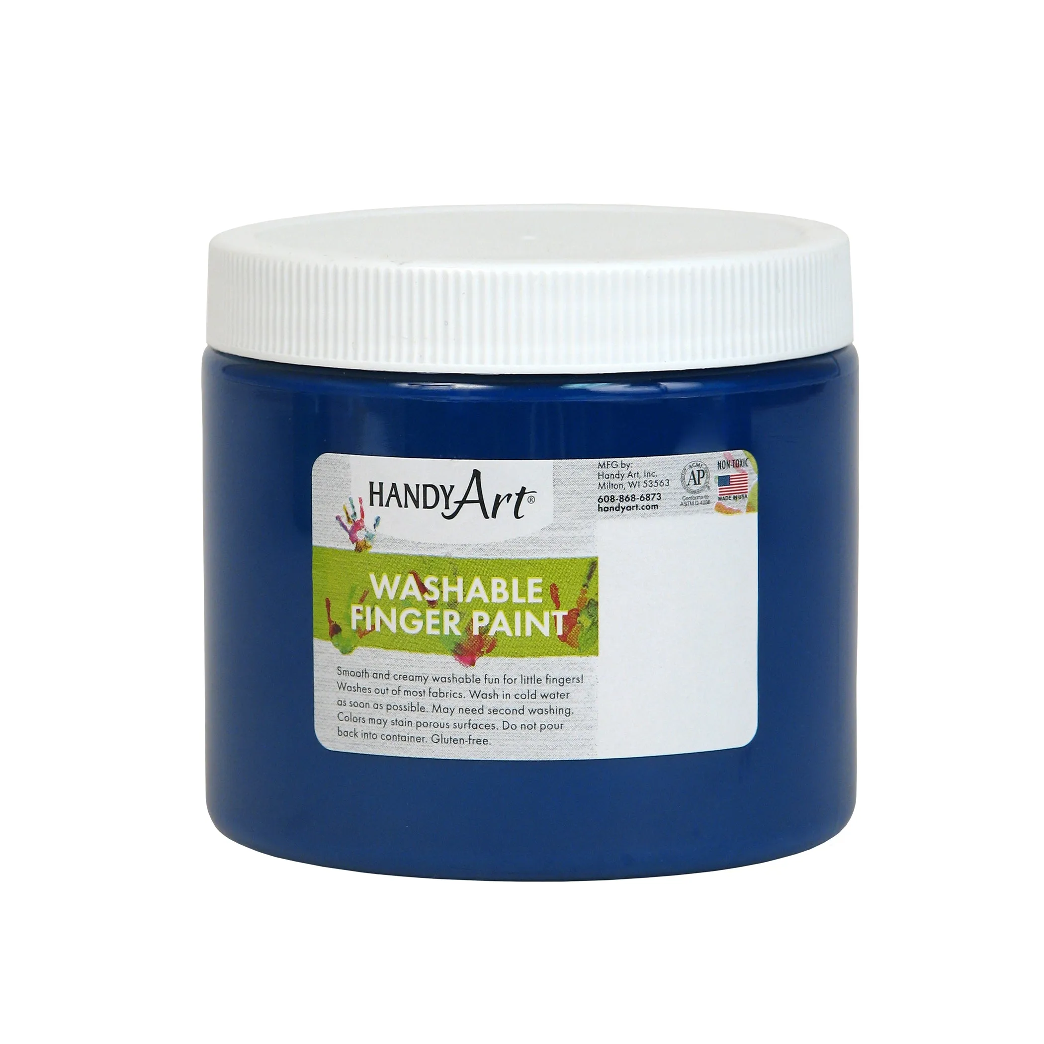 Handy Art Blue 16 Oz Washable Finger Paint