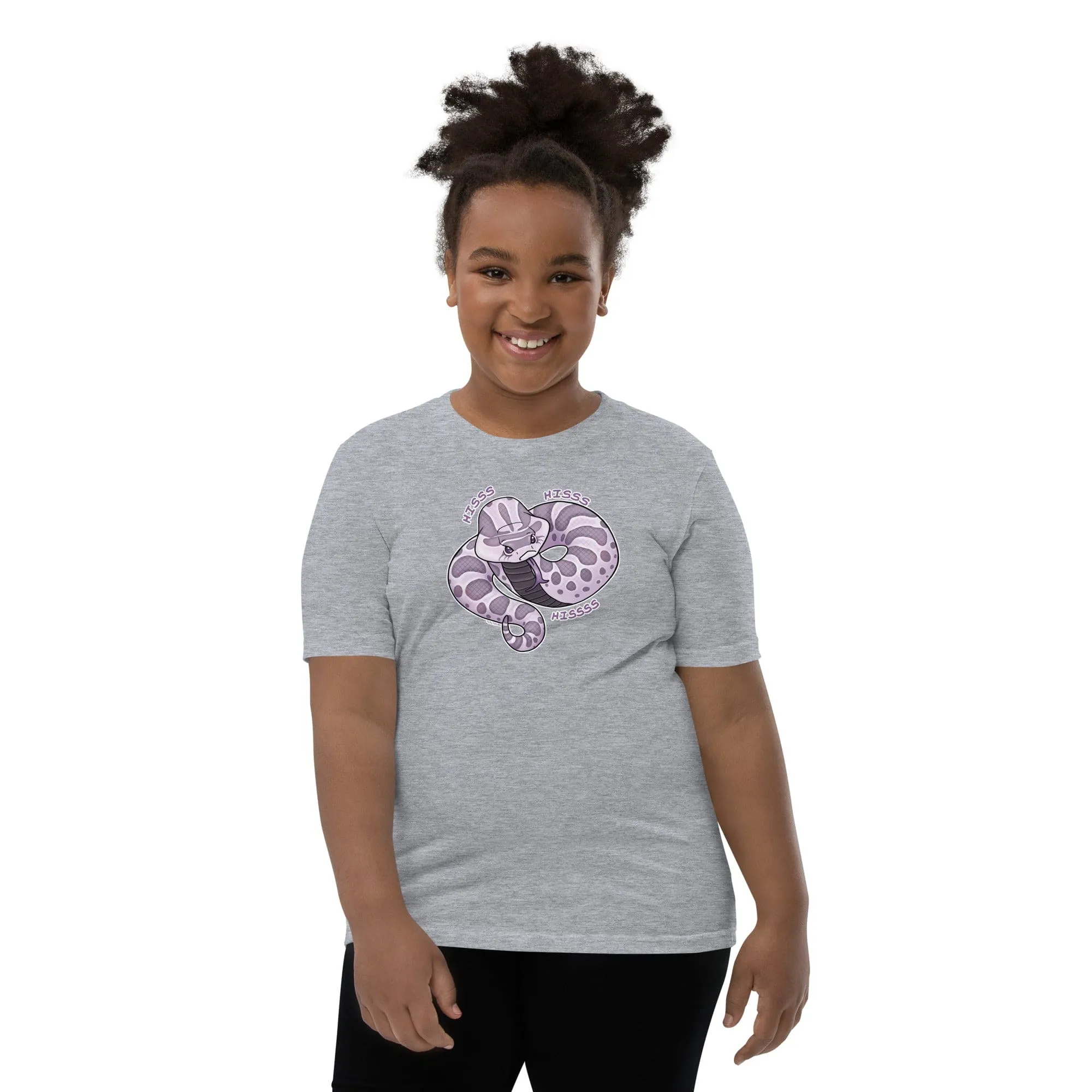 Hognose Snake Youth TShirt, Cute Reptile Childrens Apparel Hiss Hiss