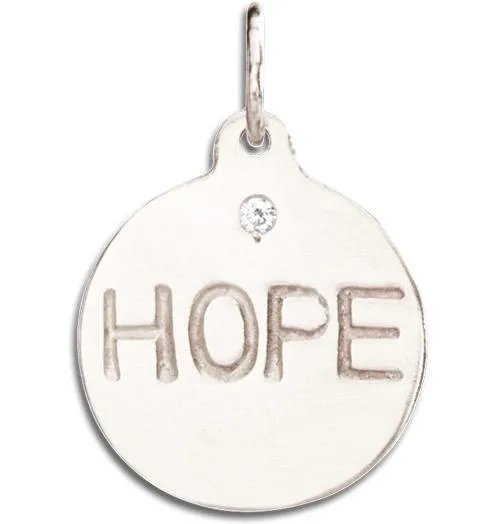 Hope Disk Charm With Diamond