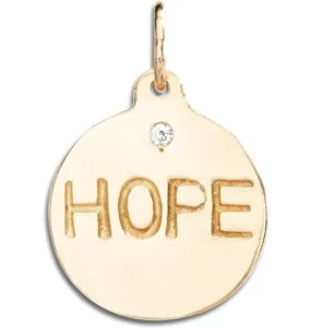 Hope Disk Charm With Diamond