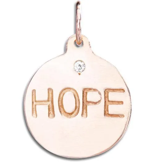 Hope Disk Charm With Diamond