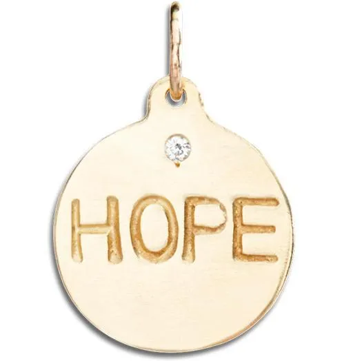 Hope Disk Charm With Diamond