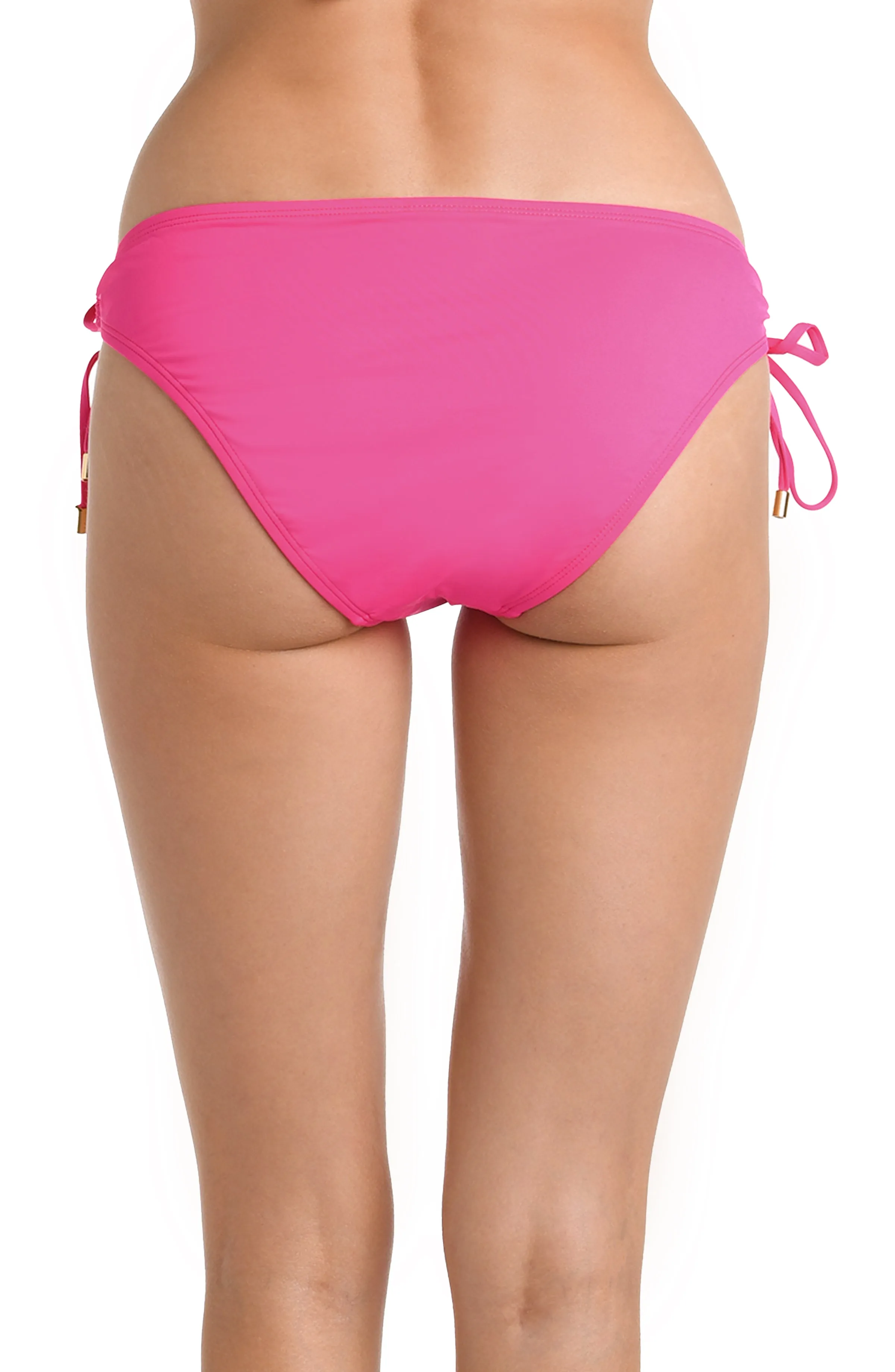 Island Goddess Side Tie Hipster Bottom - Pop Pink