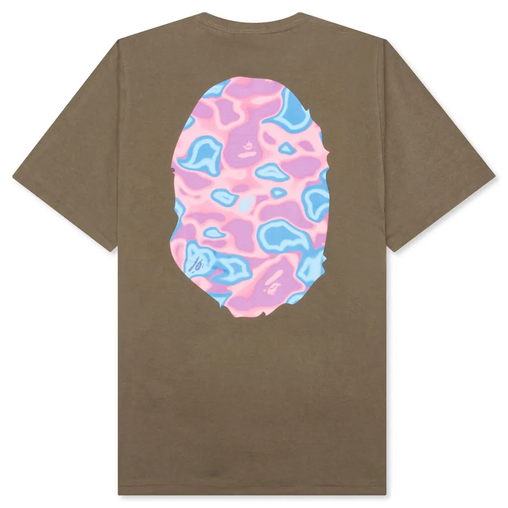 Liquid Camo Bape Sta Logo Tee - Brown